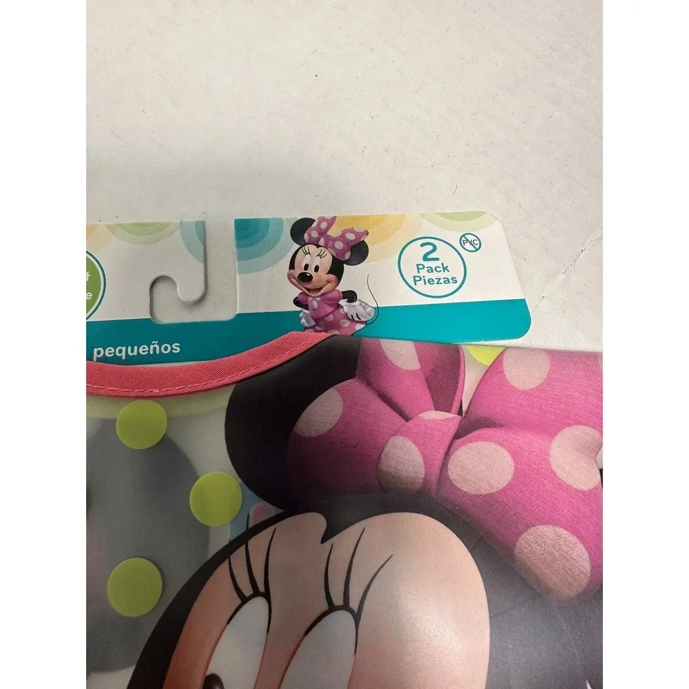 baby toddler bibs 2 pack water resistant minnie mouse disney